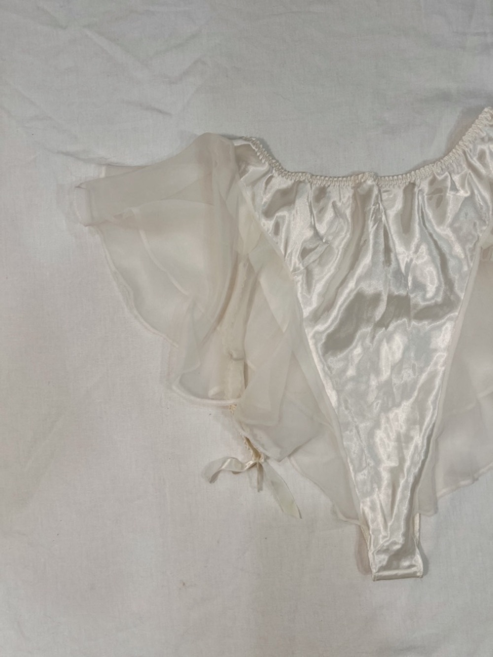 Vintage Bridal Victoria Secret High Waist Garter Belt Lingerie - Picture 7 of 16